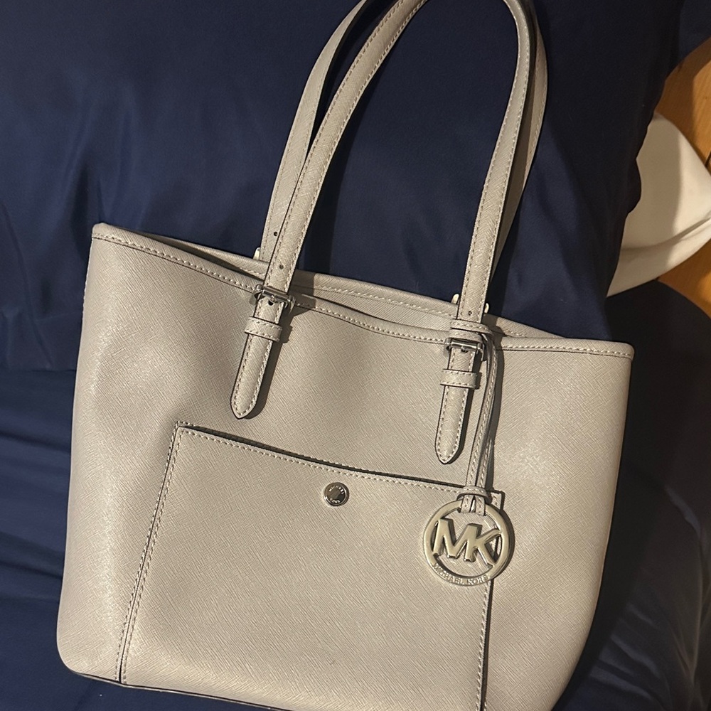 Michael Kors Silver Tote Bag